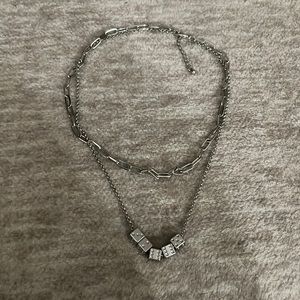 Dice layered necklace